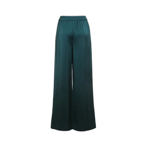 Wide-Leg Satin Trousers