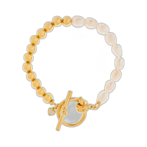 Beaded Bracelet With Toggle Clasp