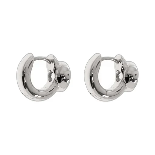 Hoop Earrings With Crystal