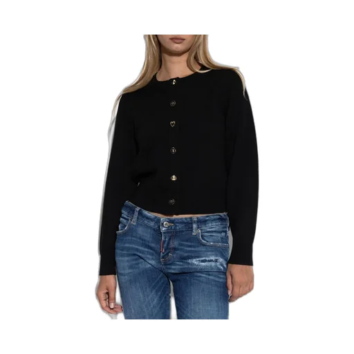 Cardigan With Embellished Buttons
