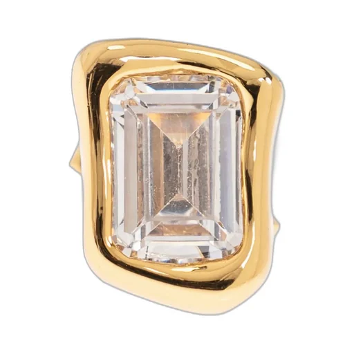 Emerald Cut Crystal Earrings