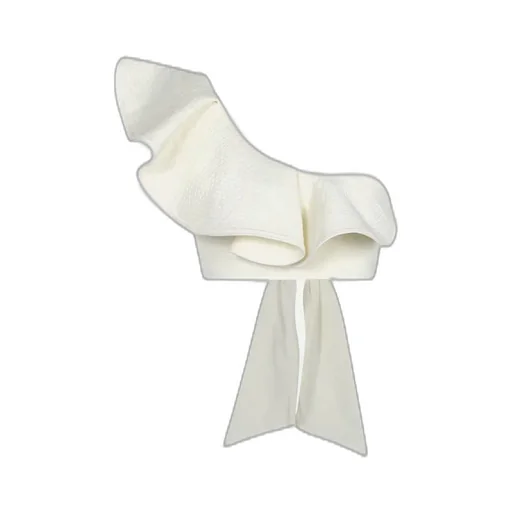 One-Shoulder Ruffle Crop Top