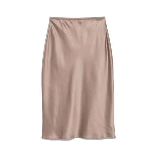 Satin Midi Skirt