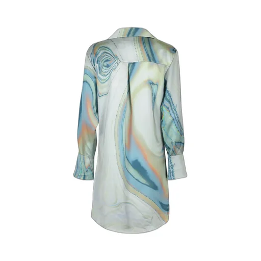 Twisted Front Shirt Dress