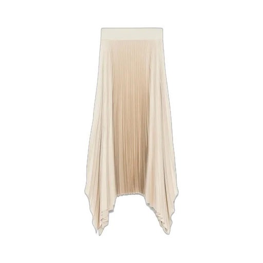 Pleated Asymmetric Skirt