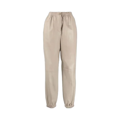 High-Waisted Tapered Trousers