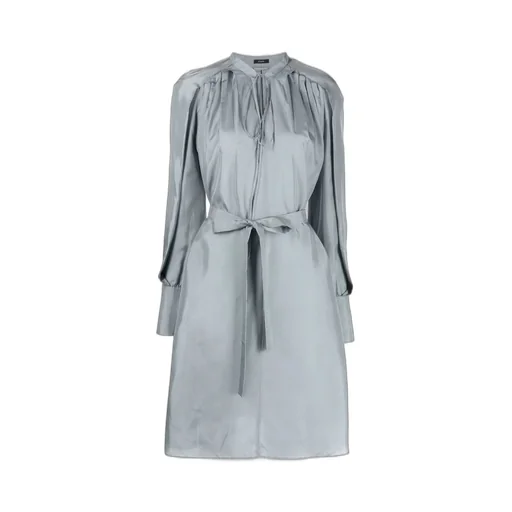Tie-Neck Midi Dress