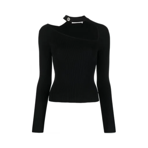 Ribbed Knit Cutout Top