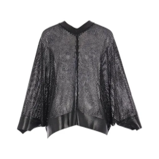 Sheer Sequin Kimono Jacket