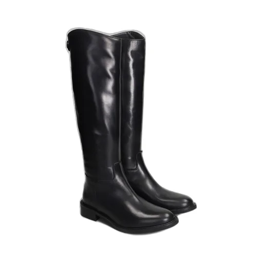 Knee-High Leather Boots