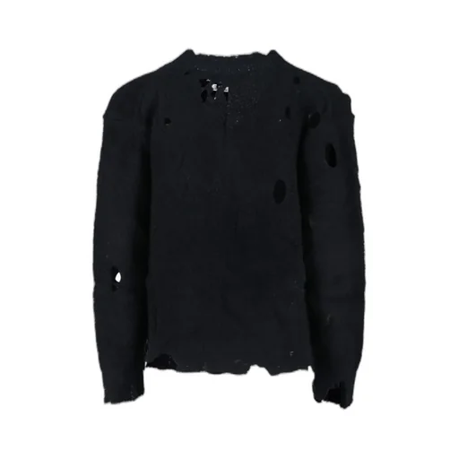 Distressed V-Neck Sweater