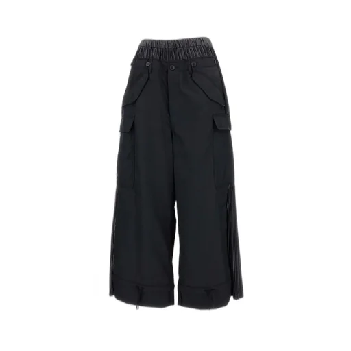 Wide-Leg Cargo Pants