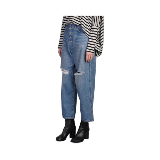 Wide-Leg Cropped Jeans