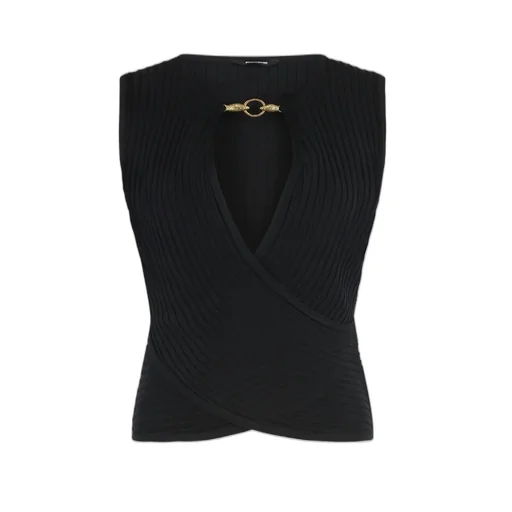 Sleeveless Wrap Top