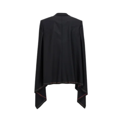 Blazer With Draped Sleeves