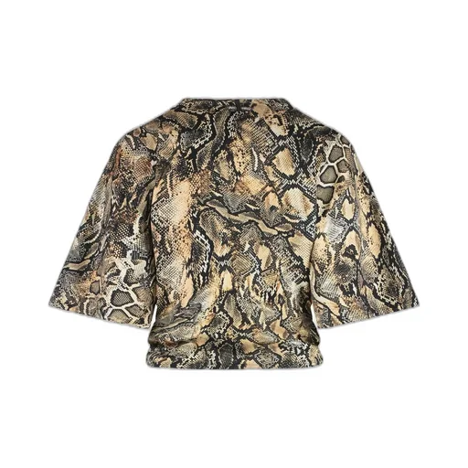 Twisted Snake Print Top