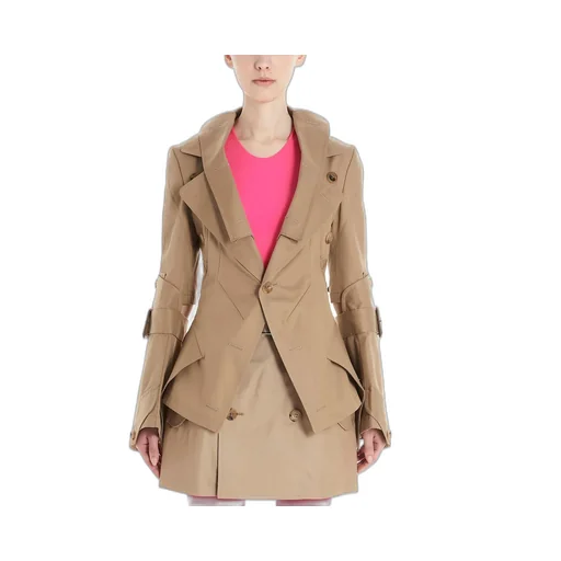 Asymmetric Trench Coat