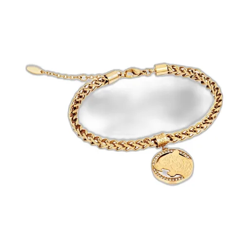 Tiger Head Charm Bracelet