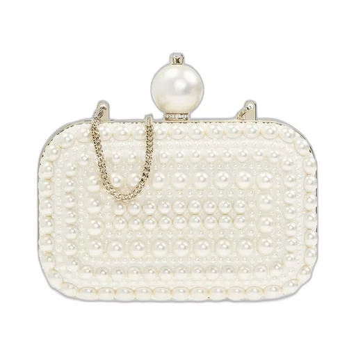 Pearl Embellished Clutch