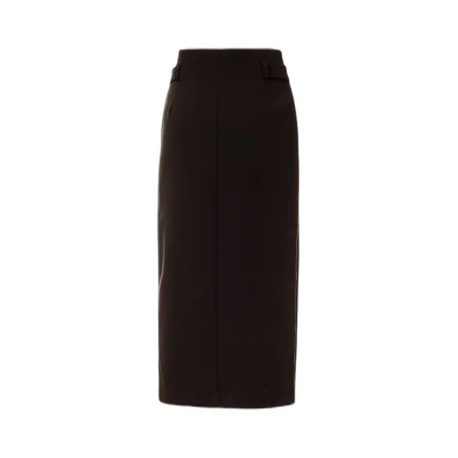 High-Waisted Midi Skirt With Zip Closure
