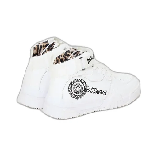 High-Top Sneakers With Tiger Print