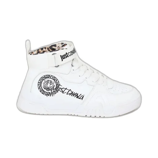 High-Top Sneakers With Tiger Print