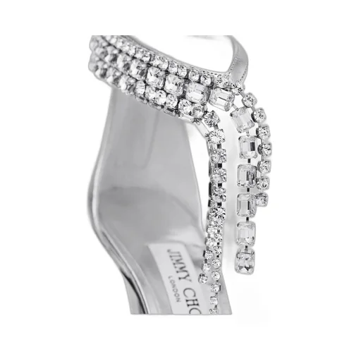 Crystal-Embellished Stiletto Sandals
