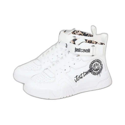 High-Top Sneakers With Tiger Print