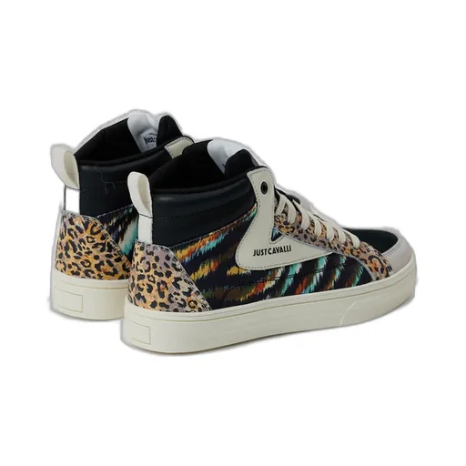 High-Top Sneakers With Abstract Print