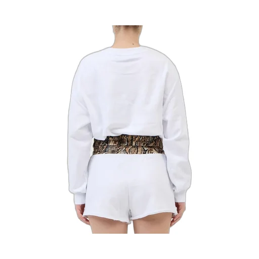 Sweatshirt With Corset Belt And Shorts Set