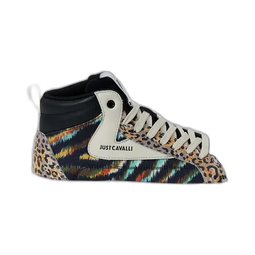 High-Top Sneakers With Abstract Print