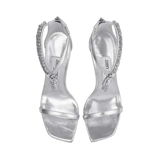 Crystal-Embellished Stiletto Sandals