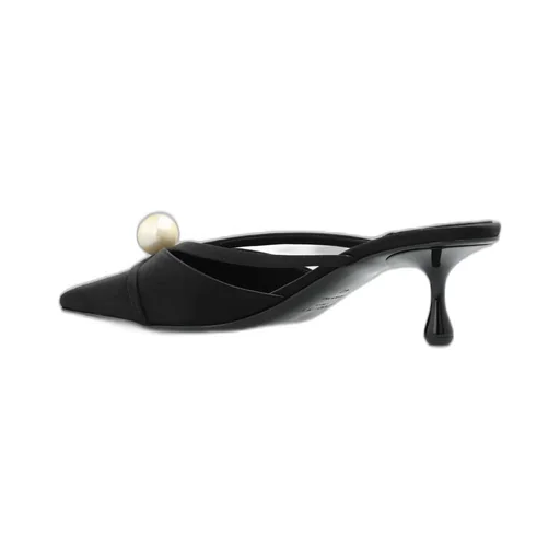 Mules With Pearl Detail
