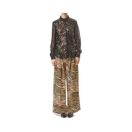 Long-Sleeved Shirt With Animalier Print