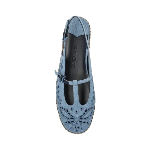 Denim Espadrille Flats