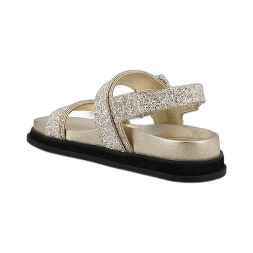 Platform Sandals With Embellished Buckle