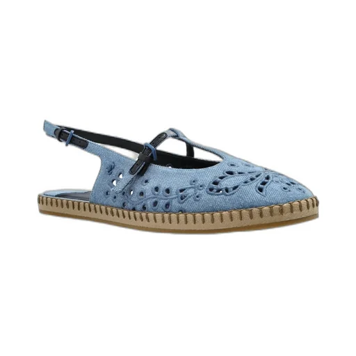 Denim Espadrille Flats