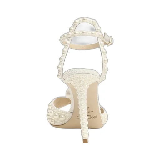Platform Sandals With Pearls