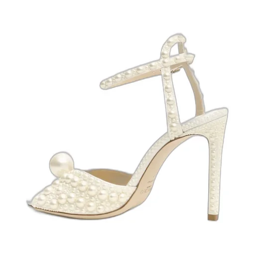 Platform Sandals With Pearls