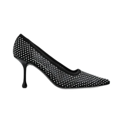 Mesh Pumps With Rhinestones