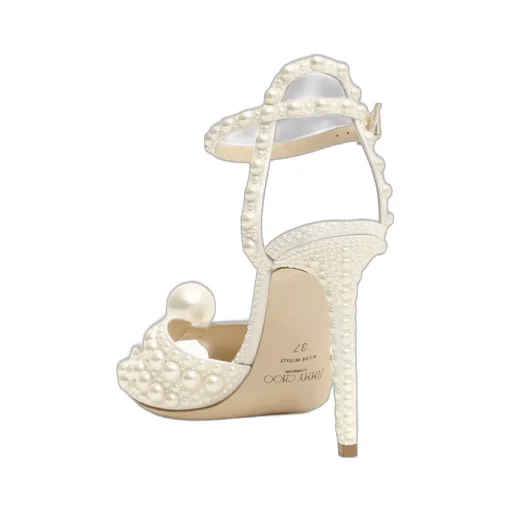 Platform Sandals With Pearls