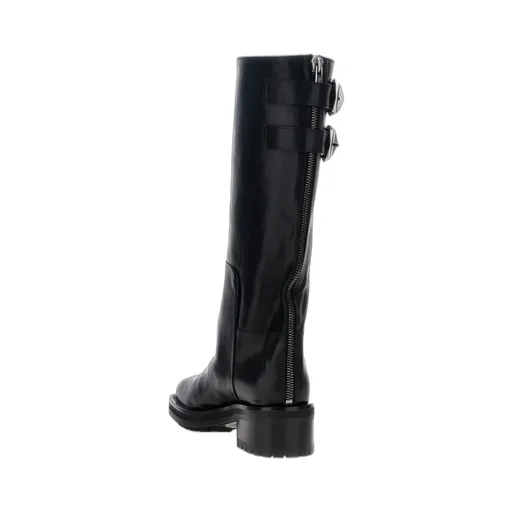 Knee-High Boots With Buckle Detail