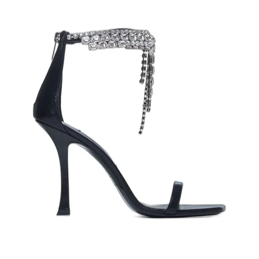 Sandals With Crystal Fringe