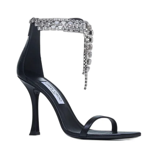 Sandals With Crystal Fringe
