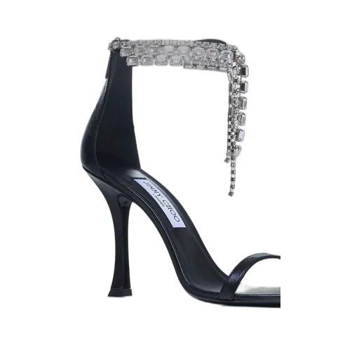 Sandals With Crystal Fringe
