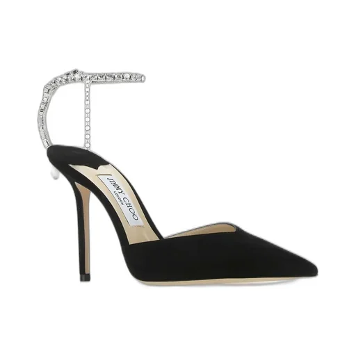 Slingback Pumps With Crystal Ankle Strap