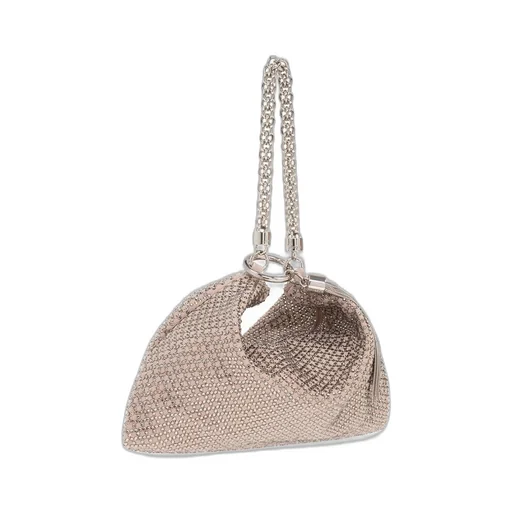 Crystal-Embellished Hobo Bag