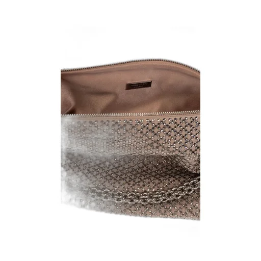 Crystal-Embellished Hobo Bag