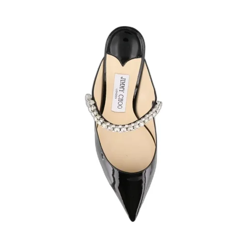 Mules With Crystal Strap