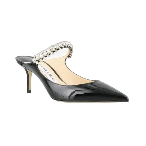 Mules With Crystal Strap